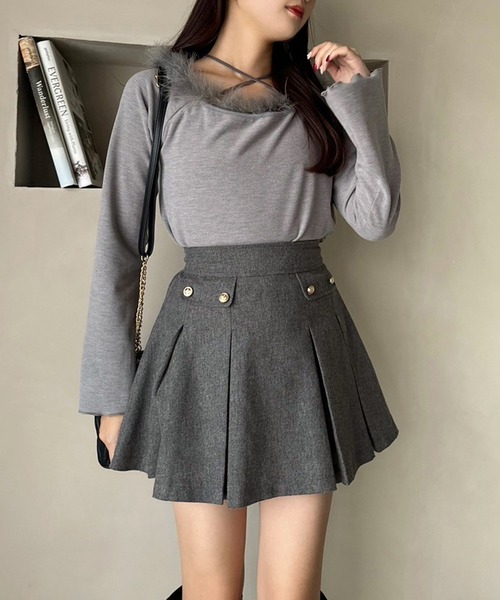 セール】ポケット付きプリーツスカート（スカート）｜one after