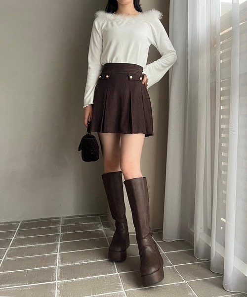 セール】ポケット付きプリーツスカート（スカート）｜one after