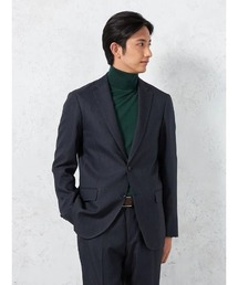 【EDWINコラボ】デニム調ジャケット 2つボタン 【セットアップ商品有】ウォッシャブル 防シワ 無地 通年