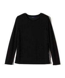 〈洗濯機可能〉ストレッチ リブ ロング スリーブ TEE