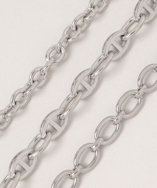 RAGEBLUE（レイジブルー）の「ステンレスアソートチェーンブレスレット（ブレスレット・メンズ・ホワイト/グレー/グレー系その他/その他1/その他4/オフホワイト/その他13/その他5/その他14/その他6・FREE）」の18枚目の写真