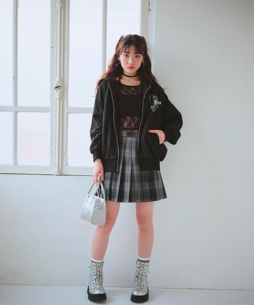repipi armario(レピピ アルマリオ)の「レースプチハイメロウトップス(その他トップス・キッズ・ブラック/アイボリー・MEDIUM/SMALL/LARGE)」の4枚目の写真