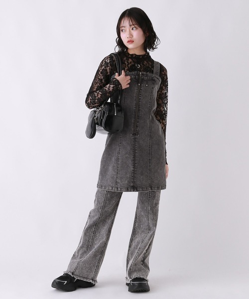 repipi armario(レピピ アルマリオ)の「レースプチハイメロウトップス(その他トップス・キッズ・ブラック/アイボリー・MEDIUM/SMALL/LARGE)」の7枚目の写真