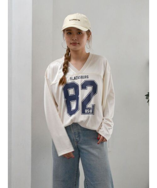 Ungrid（アングリッド）の「エンブロイダリーロゴキャップ（キャップ・レディース・ブルー/イエロー/アイボリー/レッド・FREE）」の6枚目の写真