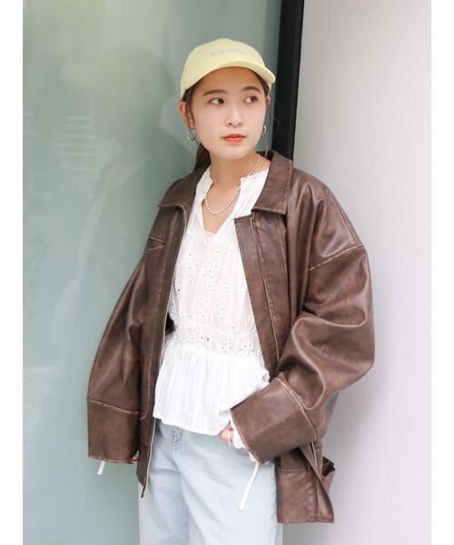 Ungrid（アングリッド）の「エンブロイダリーロゴキャップ（キャップ・レディース・ブルー/イエロー/アイボリー/レッド・FREE）」の9枚目の写真