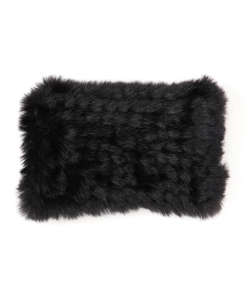 Chica（チカ）の「Chica/チカ/猫耳ファーニット帽（ニットキャップ/ビーニー・レディース・ブラック/グレー・F）」の3枚目の写真