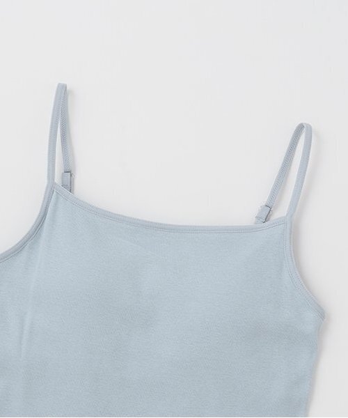 LOVETOXIC（ラブトキシック）の「【ベーシック】【綿100％】パッドつきキャミソール（タンクトップ・キッズ・オフホワイト/サックスブルー/ピンク/ブラック/モカ・L:160cm/S:140cm/M:150cm/LL(170cm)/130cm）」の7枚目の写真