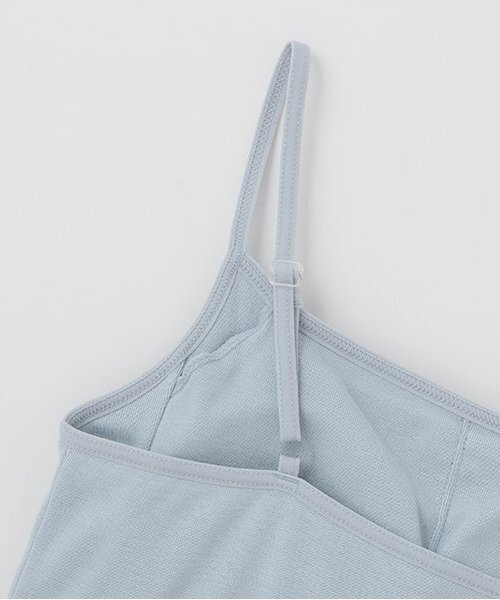 LOVETOXIC（ラブトキシック）の「【ベーシック】【綿100％】パッドつきキャミソール（タンクトップ・キッズ・オフホワイト/サックスブルー/ピンク/ブラック/モカ・L:160cm/S:140cm/M:150cm/LL(170cm)/130cm）」の8枚目の写真