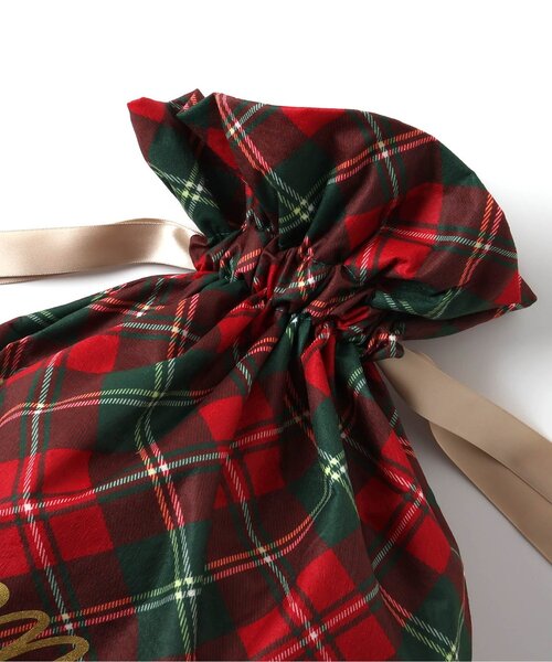 BREEZE（ブリーズ）の「クリスマスギフト巾着 Mサイズ（ラッピングキット・キッズ・グリーン/レッド・MEDIUM）」の8枚目の写真