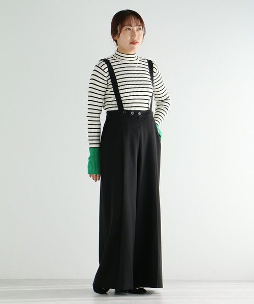 CRAFT STANDARD BOUTIQUE(クラフトスタンダードブティック)の「ベルト付きオールインワン(その他パンツ・レディース・ブラック/グレー/ベージュ・FREE)」の2枚目の写真