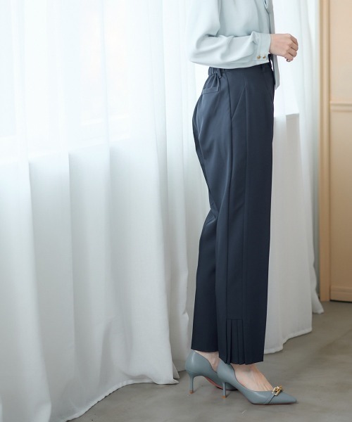 12Twelve Agenda（トゥエルブ　アジェンダ）の「ウォッシャブル裾デザインパンツ（その他パンツ・レディース・ネイビー/ブラック・S/M）」の4枚目の写真