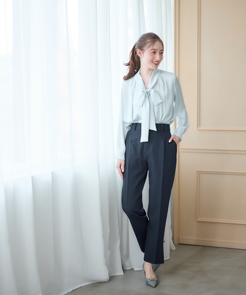 12Twelve Agenda（トゥエルブ　アジェンダ）の「ウォッシャブル裾デザインパンツ（その他パンツ・レディース・ネイビー/ブラック・S/M）」の10枚目の写真