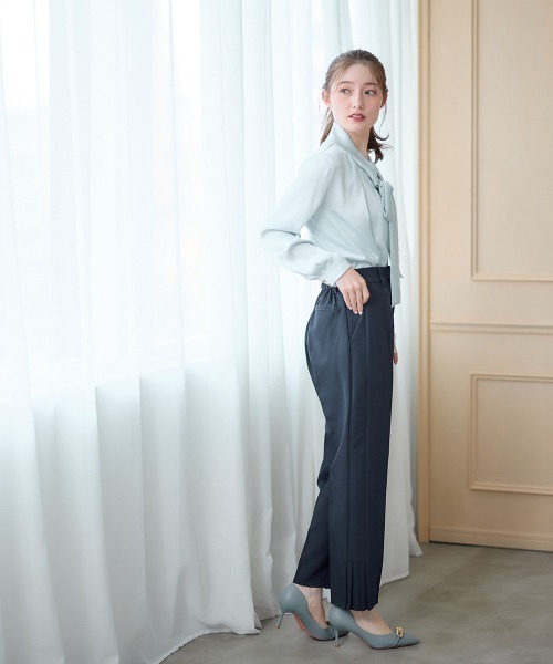 12Twelve Agenda（トゥエルブ　アジェンダ）の「ウォッシャブル裾デザインパンツ（その他パンツ・レディース・ネイビー/ブラック・S/M）」の9枚目の写真