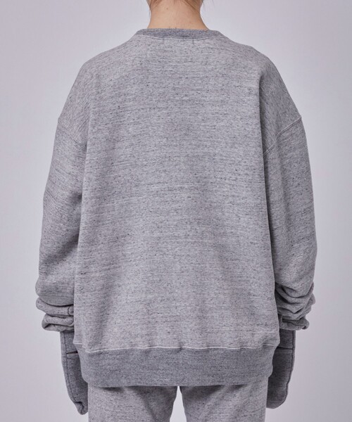 POOLDE(プールデ)の「【POOLDE/プールデ】Loose Sweatshirts/スウェット(スウェット・レディース・グレー/ブラック・L)」の14枚目の写真