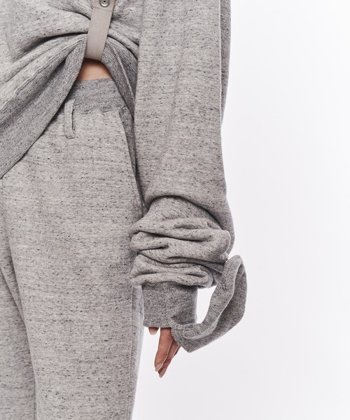 POOLDE(プールデ)の「【POOLDE/プールデ】Loose Sweatshirts/スウェット(スウェット・レディース・グレー/ブラック・L)」の9枚目の写真