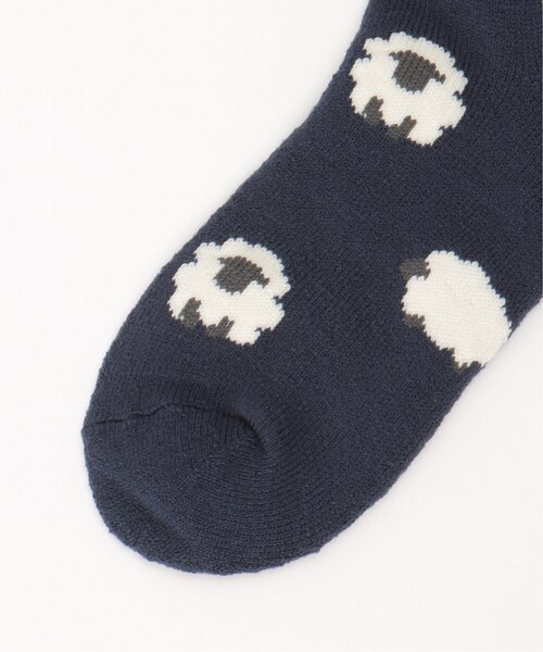 LBC(エルビーシー)の「裏起毛ソックス シープ(ソックス/靴下・レディース・グリーン/イエロー/ネイビー・FREE)」の6枚目の写真