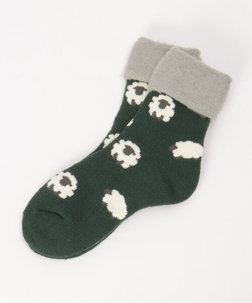 LBC(エルビーシー)の「裏起毛ソックス シープ(ソックス/靴下・レディース・グリーン/イエロー/ネイビー・FREE)」の13枚目の写真