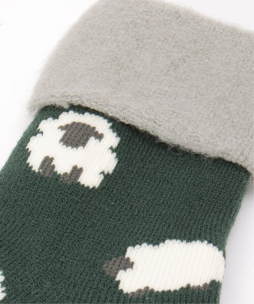 LBC(エルビーシー)の「裏起毛ソックス シープ(ソックス/靴下・レディース・グリーン/イエロー/ネイビー・FREE)」の14枚目の写真
