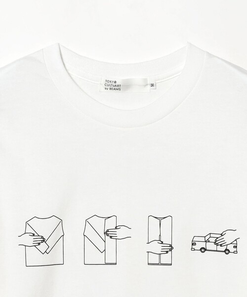 TOKYO CULTUART by BEAMS(トウキョウカルチャートバイビームス)の「黒川知希 / CAR Long sleeve Tee shirt(Tシャツ/カットソー・メンズ・ホワイト・MEDIUM/LARGE/X-LARGE/SMALL)」の3枚目の写真