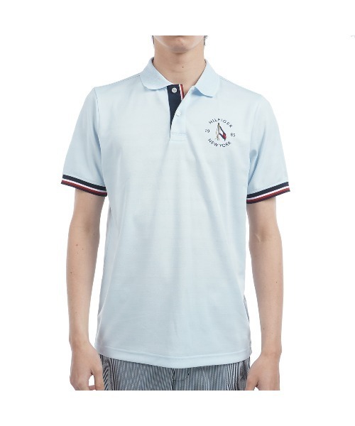 TOMMY HILFIGER GOLF（トミー ヒルフィガー ゴルフ）の「ｻｰｸﾙﾛｺﾞ 半袖ﾎﾟﾛｼｬﾂ（ポロシャツ・メンズ・ホワイト/ピンク/ネイビー/サックスブルー・L/M/LL）」の3枚目の写真