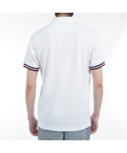 TOMMY HILFIGER GOLF（トミー ヒルフィガー ゴルフ）の「ｻｰｸﾙﾛｺﾞ 半袖ﾎﾟﾛｼｬﾂ（ポロシャツ・メンズ・ホワイト/ピンク/ネイビー/サックスブルー・L/M/LL）」の8枚目の写真