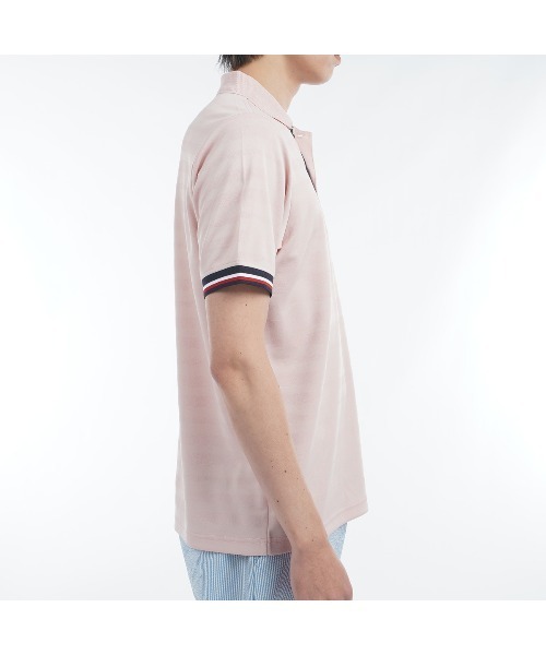 TOMMY HILFIGER GOLF（トミー ヒルフィガー ゴルフ）の「ｻｰｸﾙﾛｺﾞ 半袖ﾎﾟﾛｼｬﾂ（ポロシャツ・メンズ・ホワイト/ピンク/ネイビー/サックスブルー・L/M/LL）」の16枚目の写真