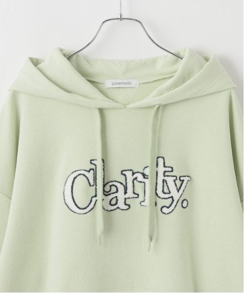 LOVETOXIC（ラブトキシック）の「【GOODPRICE】サガラロゴプルパーカ（パーカー・キッズ・ピンク/ホワイト系その他/ライトグリーン/ブラック/オフホワイト・M:150cm/S:140cm/L:160cm）」の12枚目の写真