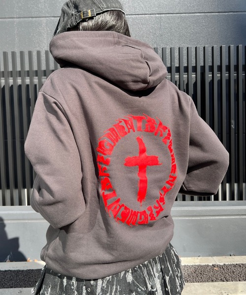 Figments(フィグメンツ)の「サークルクロスZIPパーカー(パーカー・レディース・スミクロ/ブラック・LARGE/X-LARGE)」の1枚目の写真