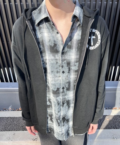 Figments(フィグメンツ)の「サークルクロスZIPパーカー(パーカー・レディース・スミクロ/ブラック・LARGE/X-LARGE)」の15枚目の写真