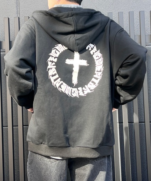 Figments(フィグメンツ)の「サークルクロスZIPパーカー(パーカー・レディース・スミクロ/ブラック・LARGE/X-LARGE)」の22枚目の写真