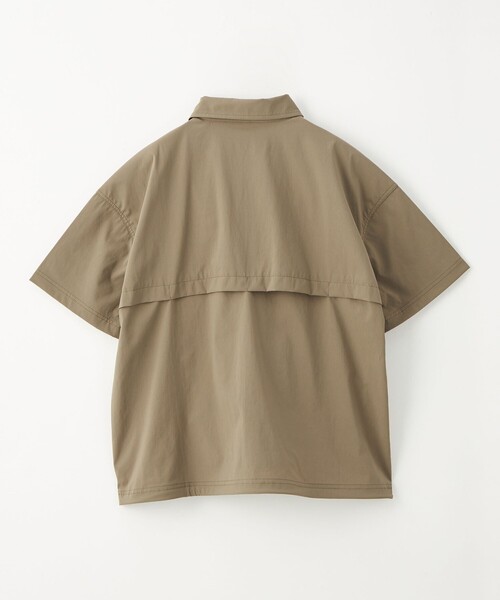 WILD THINGS(ワイルドシングス)の「【別注】<WILD THINGS>ショートスリーブ ジップ シャツ / キッズ 140cm-160cm(シャツ/ブラウス・キッズ・ブラック/オリーブ・L(160cm)/M(140-150cm))」の12枚目の写真