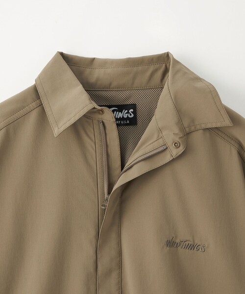 WILD THINGS(ワイルドシングス)の「【別注】<WILD THINGS>ショートスリーブ ジップ シャツ / キッズ 140cm-160cm(シャツ/ブラウス・キッズ・ブラック/オリーブ・L(160cm)/M(140-150cm))」の14枚目の写真