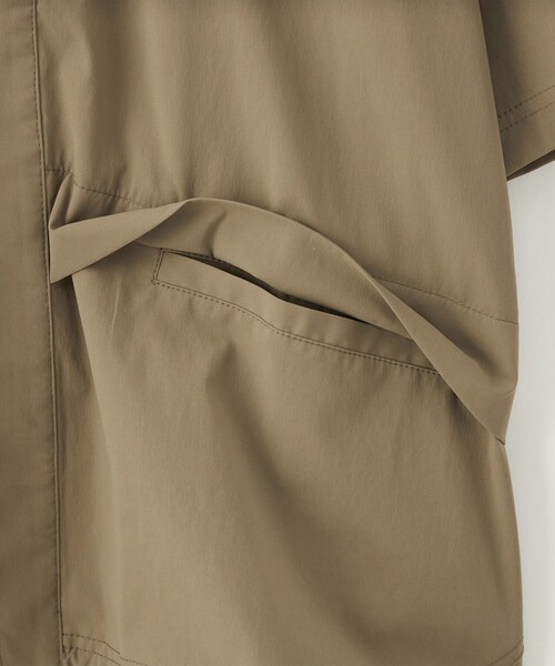 WILD THINGS(ワイルドシングス)の「【別注】<WILD THINGS>ショートスリーブ ジップ シャツ / キッズ 140cm-160cm(シャツ/ブラウス・キッズ・ブラック/オリーブ・L(160cm)/M(140-150cm))」の16枚目の写真