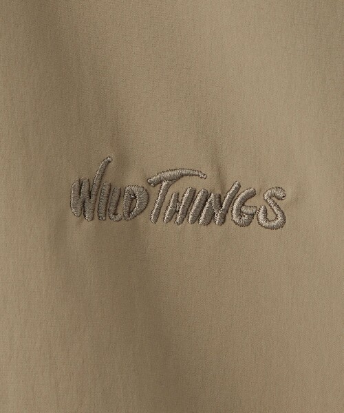 WILD THINGS(ワイルドシングス)の「【別注】<WILD THINGS>ショートスリーブ ジップ シャツ / キッズ 140cm-160cm(シャツ/ブラウス・キッズ・ブラック/オリーブ・L(160cm)/M(140-150cm))」の6枚目の写真