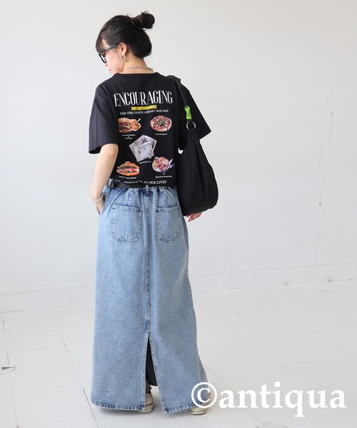 antiqua（アンティカ）の「ヴィンテージ風ロゴTシャツ（Tシャツ/カットソー・レディース・ホワイト系その他/ブラック系その他2/ホワイト系その他2/ブラック系その他・P/R）」の16枚目の写真