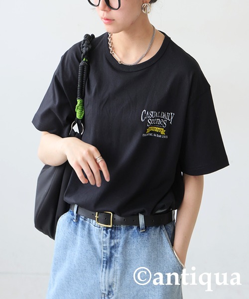 antiqua（アンティカ）の「ヴィンテージ風ロゴTシャツ（Tシャツ/カットソー・レディース・ホワイト系その他/ブラック系その他2/ホワイト系その他2/ブラック系その他・P/R）」の18枚目の写真