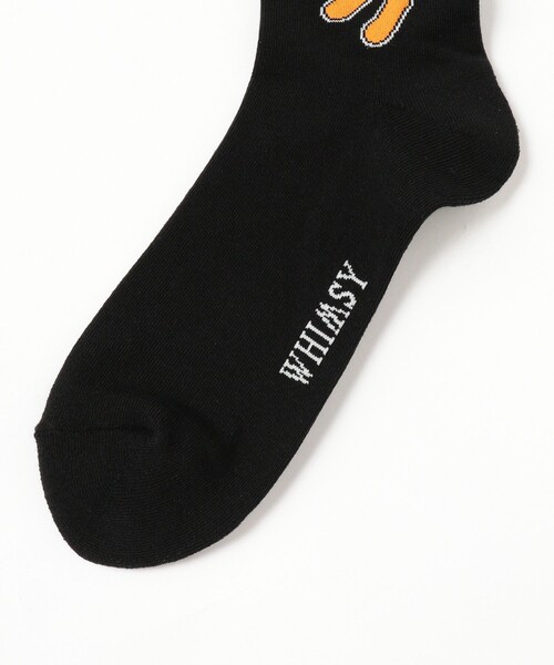 BEAMS T（ビームスティー）の「WHIMSY SOCKS / PEEPO－SAN SOCKS（ソックス/靴下・メンズ・ブラック・ONE SIZE）」の3枚目の写真