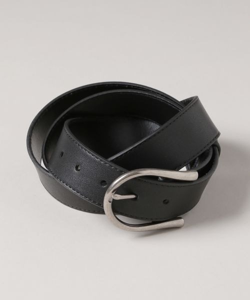eL（エル）の「【eL】Round Buckle Belt/288124（ベルト・レディース・ブラック/ブラウン・FREE）」の4枚目の写真