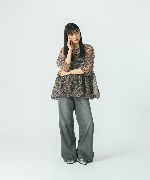 ROSE BUD(ローズバッド)の「SHEER LAYERED BLOUSE(シャツ/ブラウス・レディース・ブラック/ベージュ/ホワイト・ONE SIZE)」の19枚目の写真