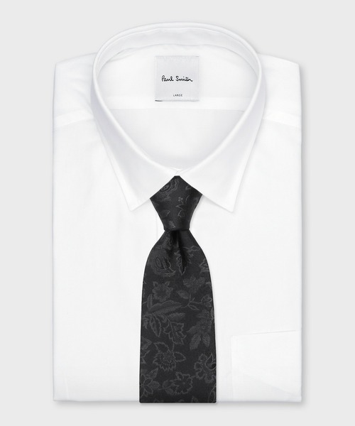 エレガントフローラル シルクネクタイ【150045 552MJ】（ネクタイ