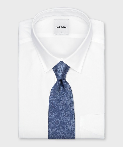 Paul Smith（ポールスミス）の「エレガントフローラル シルクネクタイ【150045 552MJ】（ネクタイ・メンズ・ダークグリーン/ブラック/サックスブルー・FREE）」の9枚目の写真