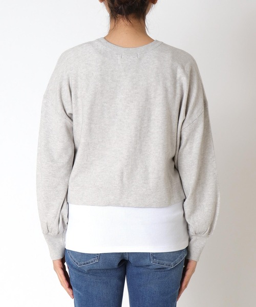 TITE IN THE STORE(ティテ インザ ストア)の「【洗える】クロップド丈ニットプルオーバー(ニット/セーター・レディース・ピンク/イエロー/グレー・38)」の11枚目の写真