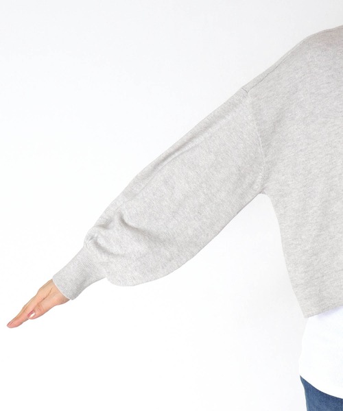 TITE IN THE STORE(ティテ インザ ストア)の「【洗える】クロップド丈ニットプルオーバー(ニット/セーター・レディース・ピンク/イエロー/グレー・38)」の13枚目の写真