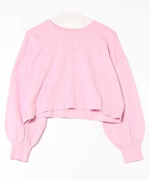 TITE IN THE STORE(ティテ インザ ストア)の「【洗える】クロップド丈ニットプルオーバー(ニット/セーター・レディース・ピンク/イエロー/グレー・38)」の17枚目の写真
