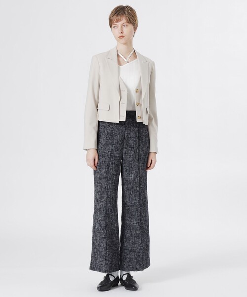 LOVELESS(ラブレス)の「レイヤードライクジャケット(テーラードジャケット・レディース・ライトベージュ・36/34)」の2枚目の写真