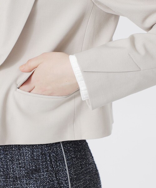 LOVELESS(ラブレス)の「レイヤードライクジャケット(テーラードジャケット・レディース・ライトベージュ・36/34)」の7枚目の写真