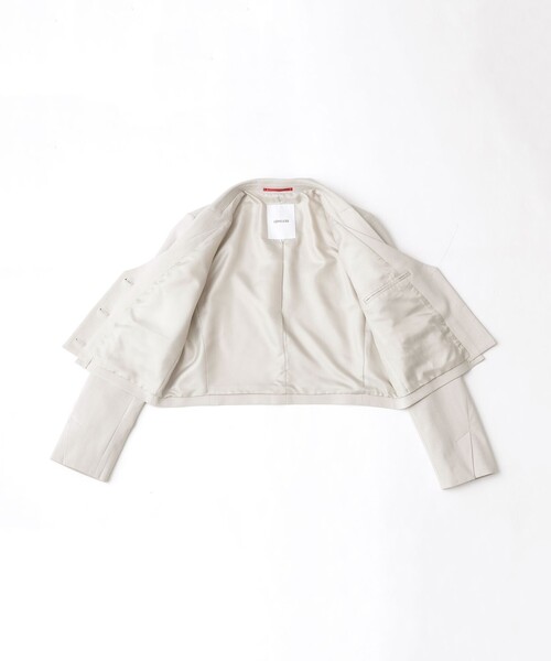 LOVELESS(ラブレス)の「レイヤードライクジャケット(テーラードジャケット・レディース・ライトベージュ・36/34)」の9枚目の写真