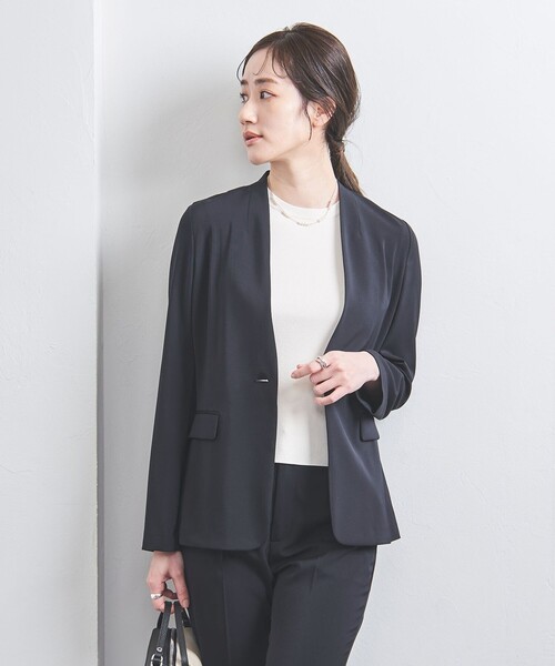UNITED ARROWS green label relaxing｜ノーカラー ブルゾン
