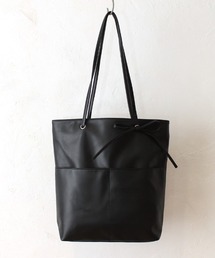 Per sist ence | 【25SS/リニューアルして登場!】フェイクレザーリボン付きA4トート(トートバッグ)