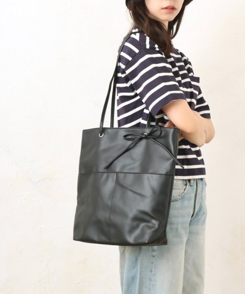 セール】【25SS/リニューアルして登場！】フェイクレザーリボン